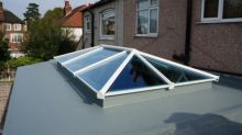 New Skypod Skylight Eurocell flat roof extension supplier Riviera Conservatory Roofs Ltd UK